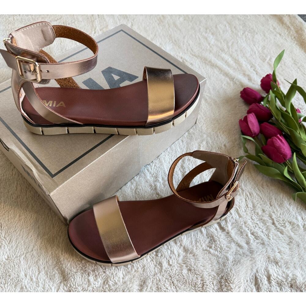 MIA Emilia Sandal Rose Gold Size 9M NIB